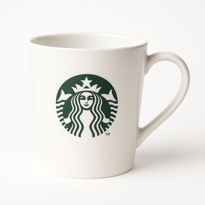 Starbucks White Mermaid Logo Coffee Mug 17.8 oz Large Ceramic Cup